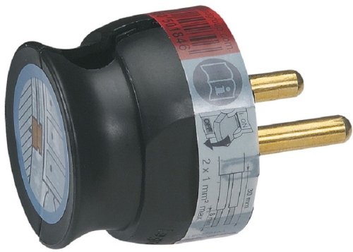 Вилка электрическая без заземления угловая Legrand Helium 16А черный фото Вилка электрическая без заземления угловая Legrand Helium 16А черный картинка